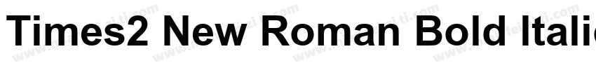 Times2 New Roman Bold ltalic Turkce字体转换